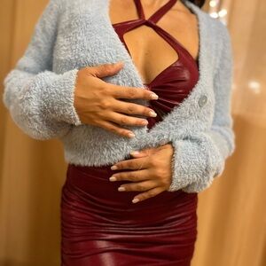 No Boundaries Soft Blue Sweater